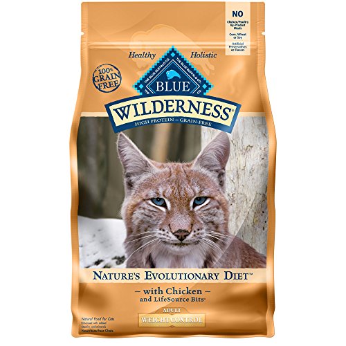 BLUE Wilderness Adult Weight Control Grain-Free Chicken Dry Cat Food 2 ...